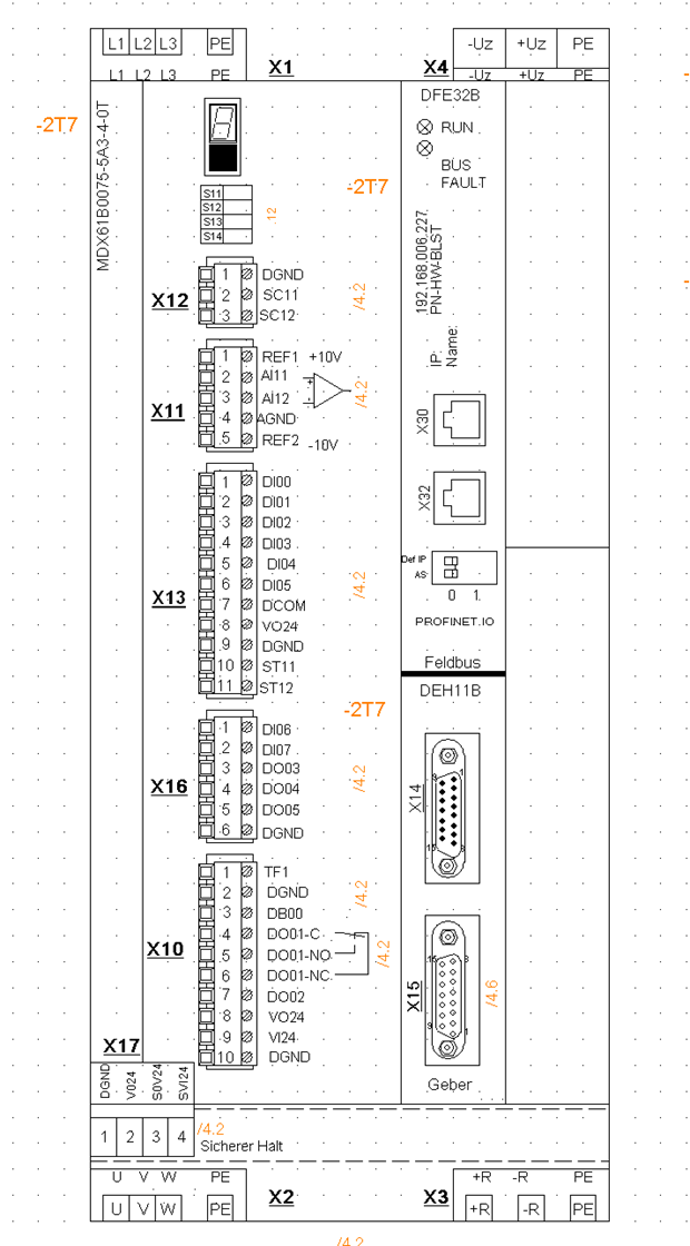 Beispiel: Aufbauplansymbol